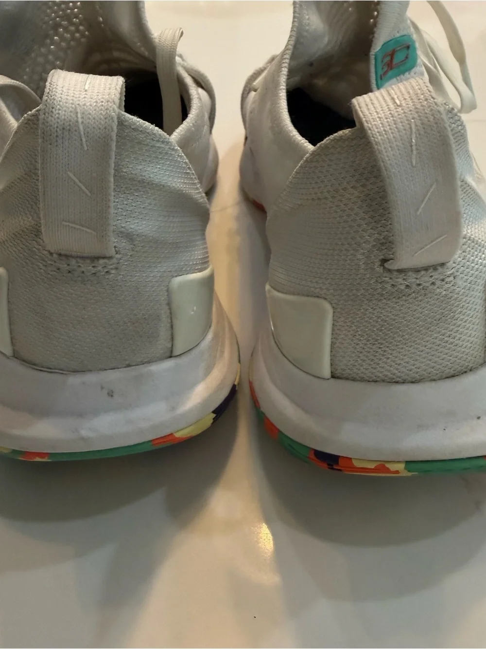 Under Armour Curry 5 Confetti US Men Size 8 Multi-White 3020657-109 basketball